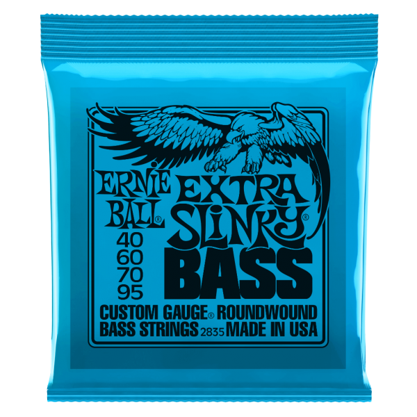 Ernie Ball Extra Slinky Roundwound Bass Strings 40-95