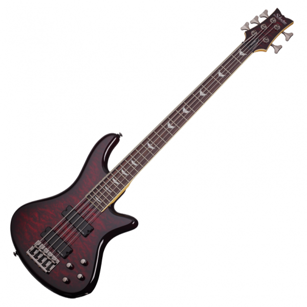 Schecter-Stiletto-Extreme-5-Black-Cherry-BCH-Bass-Guitar