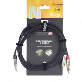 Stagg NYC3-MPS2CMR-Y-cable