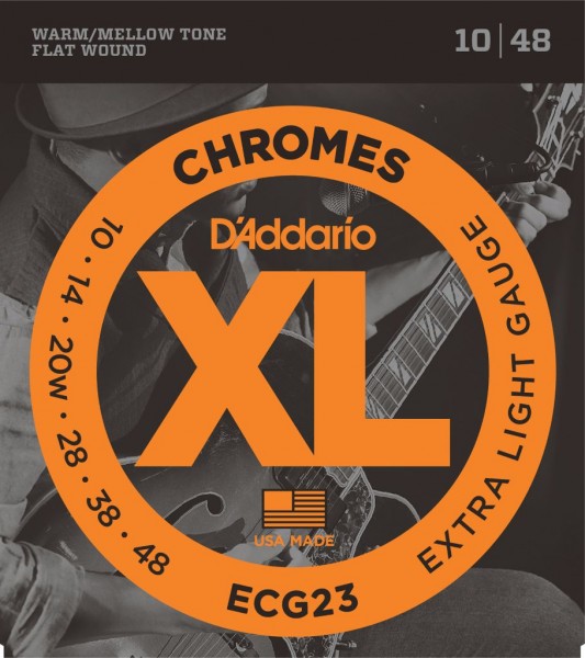 D'addario XL Chromes Guitar Strings ECG23_main