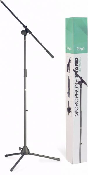 stagg-mis-1022bk-microphone-boom-stand