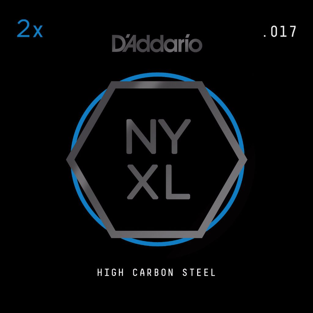 D Addario NYXL 2 Pack Plain Steel Guitar Strings .017 Live Louder