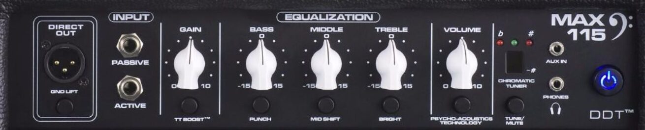 Peavey Max 115 Bass Combo controls
