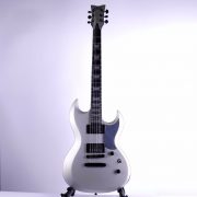 Schecter-Platinum-S-II-Silver-Electric-Guitar-a