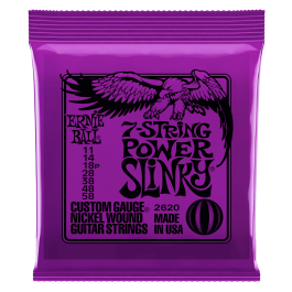 Ernie Ball 7 String Power Slinky Electric Guitar Strings 11-58