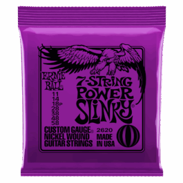 Ernie Ball 7 String Power Slinky Electric Guitar Strings 11-58
