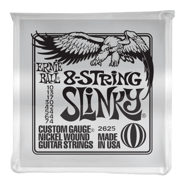 Ernie Ball 8 String Slinky Electric Guitar Strings 10-74
