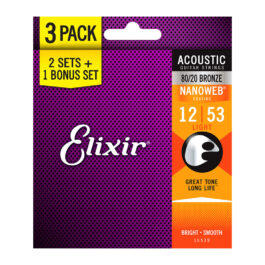 Elixir E16539 80-20 Bronze Acoustic 12-53