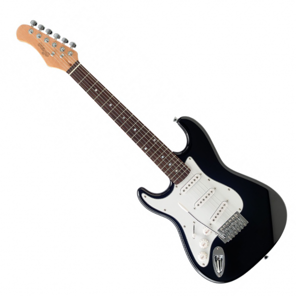 Stagg-S300_3_4_LH_BK-Electric-Guitar
