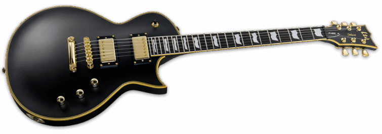 ESP Ltd EC-1000 DUNCAN VB Vintage Black Angle