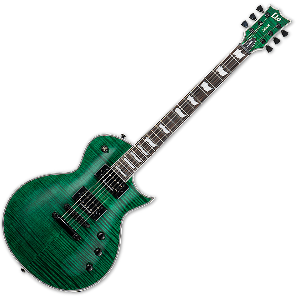 ESP-Ltd-EC-1000-See-Thru-Green-Front