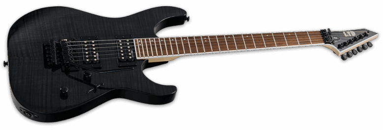 ESP Ltd M-200FM See Thru Black Angle