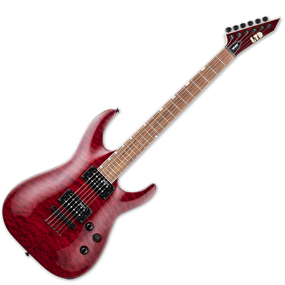 Esp Ltd Mh Qm Nt See Thru Black Cherry Live Louder