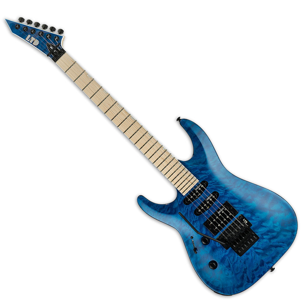 ESP Ltd MH-203QM LH See Thru Blue | Live Louder