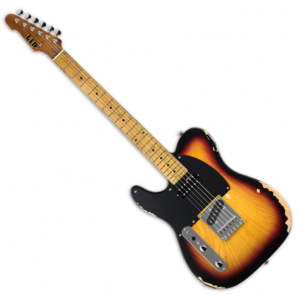 ESP-Ltd-TE-254-LH-Distressed-3-Tone-Burst