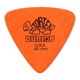 Jim Dunlop Triangle Tortex Plectrum Orange .60mm