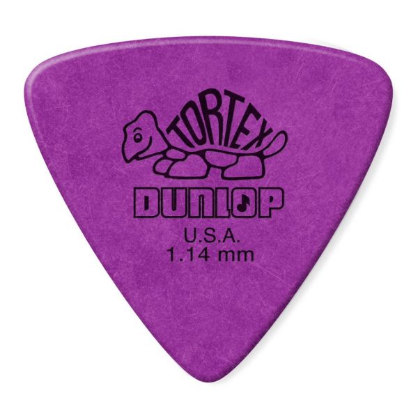 Jim Dunlop Triangle Tortex Plectrum Purple 1.14mm