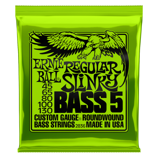 Ernie Ball Regular Slinky Bass 5 String Pack 45-130