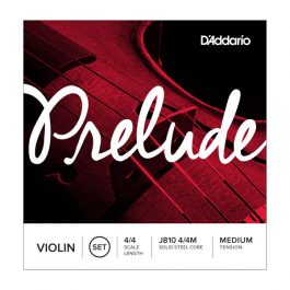 D'Addario J810 4-4M Prelude Violin Strings Medium Tension