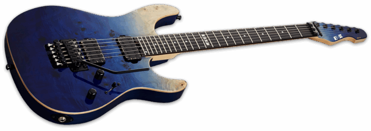 ESP E-II SN-2 Blue Natural Fade Angle