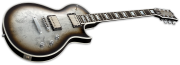 ESP Eclipse Custom Silver Liquid Metal Burst Angle