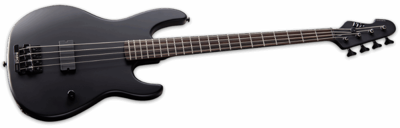 ESP Ltd AP-4 Black Metal Black Satin Angle