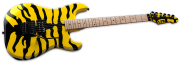 ESP Ltd GL-200MT Yellow with Tiger Graphic Angle