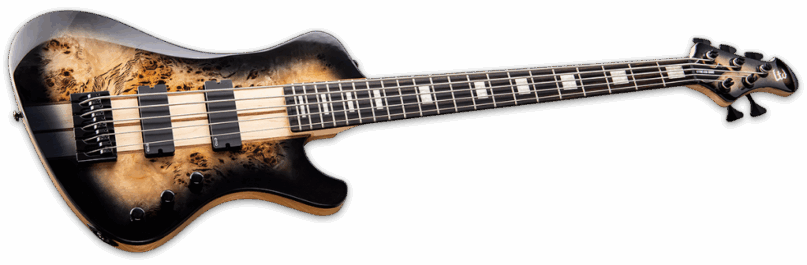 ESP Ltd Stream-1005 Black Natural Burst Angle