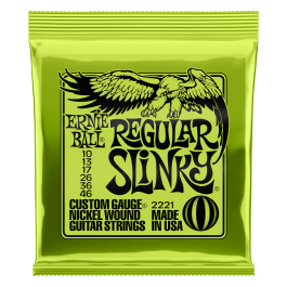 Ernie Ball Regular Slinky Nickel Wound Guitar Strings 10-46