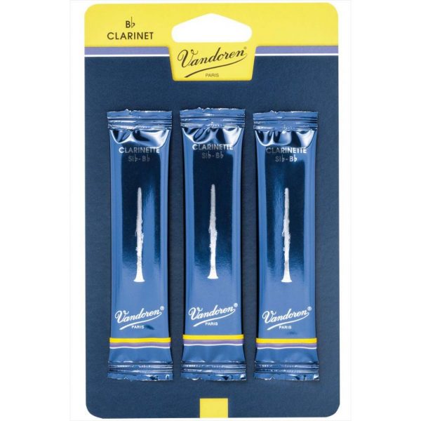 Vandoren Reeds Clarinet Bb 1.5 Traditional 3 Pack