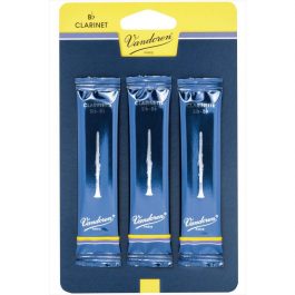 Vandoren Reeds Clarinet Bb 2 Traditional 3 Pack