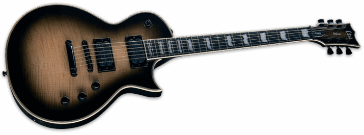 ESP Ltd EC-1000T Black Natural Burst Angle