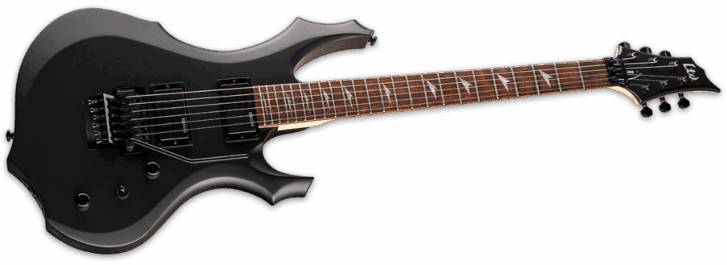 ESP Ltd F-200 Black Satin Angle