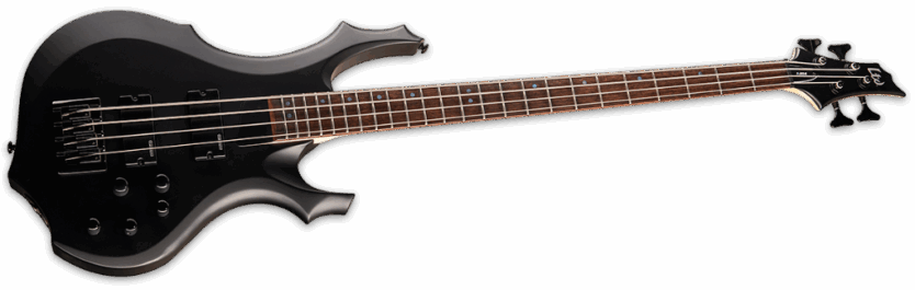 ESP Ltd F-204 Black Satin Angle