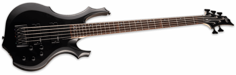 ESP Ltd F-205 Black Satin Angle