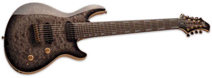 ESP Ltd JR-608 Faded Blue Sunburst Angle