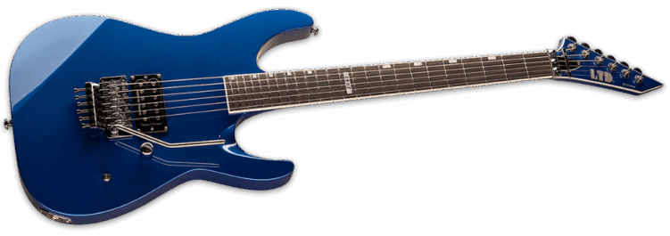 ESP Ltd M-1 CUSTOM 87 Dark Metallic Blue Angle