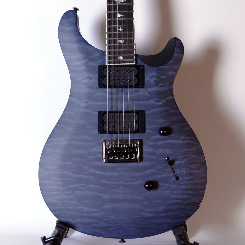 PRS SE Mark Holcomb Limited Edition, Whale Blue Satin Quilt w/ SE ...