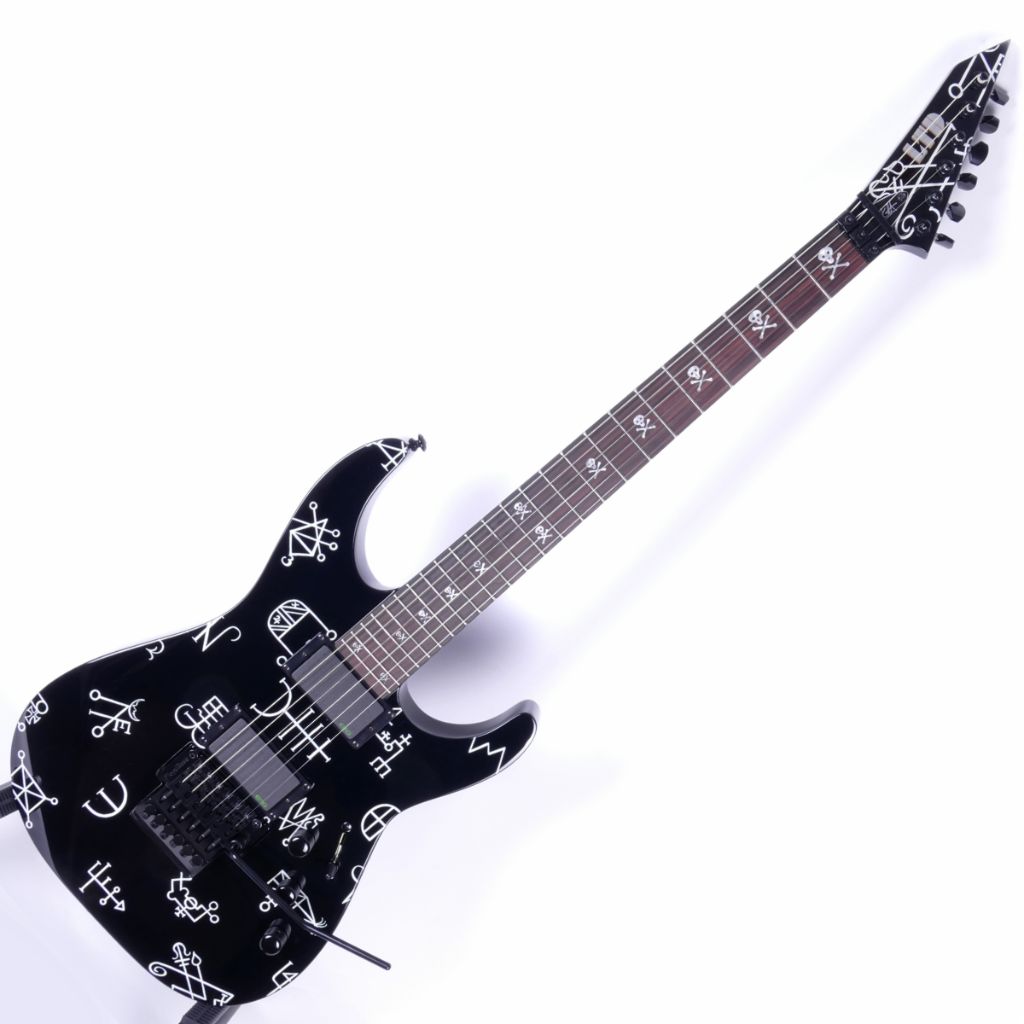ESP Ltd KH Demonology Black w/ Graphic Incl. Tombstone Case (B stock) SN#18080294
