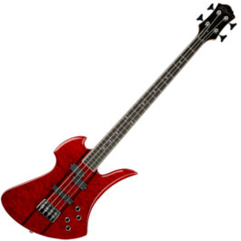 B.C. Rich Heritage Classic Mockingbird Bass Transparent Red Main