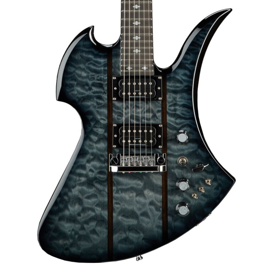 BC Rich Mockingbird Legacy STQ Hardtail Black Burst Front