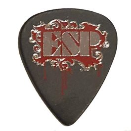 ESP Pick - Silver Red Logo 1mm