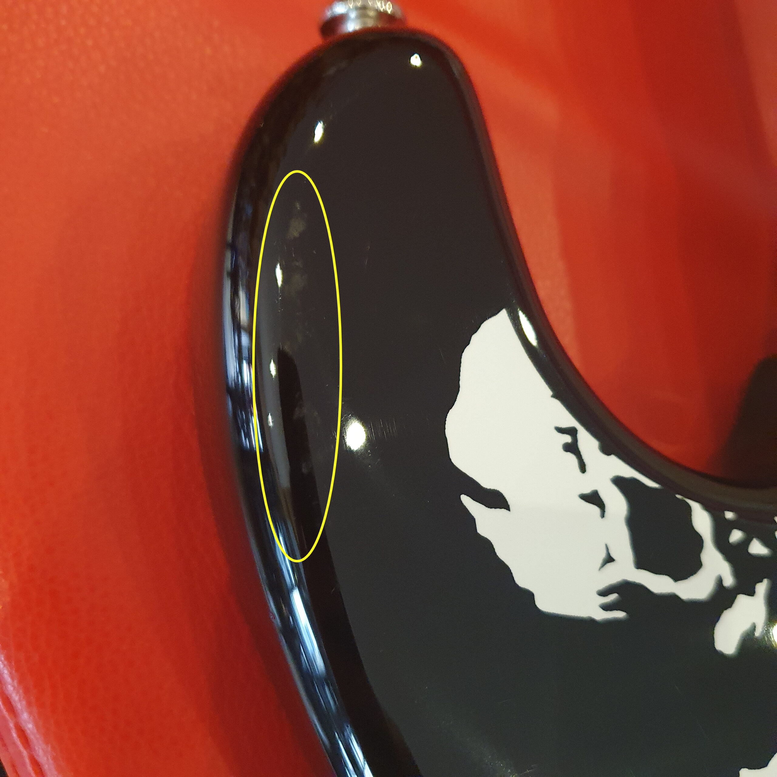 ESP Ltd KH Demonology Black w/ Graphic Incl. Tombstone Case (B stock) SN#18060781 - Image 2