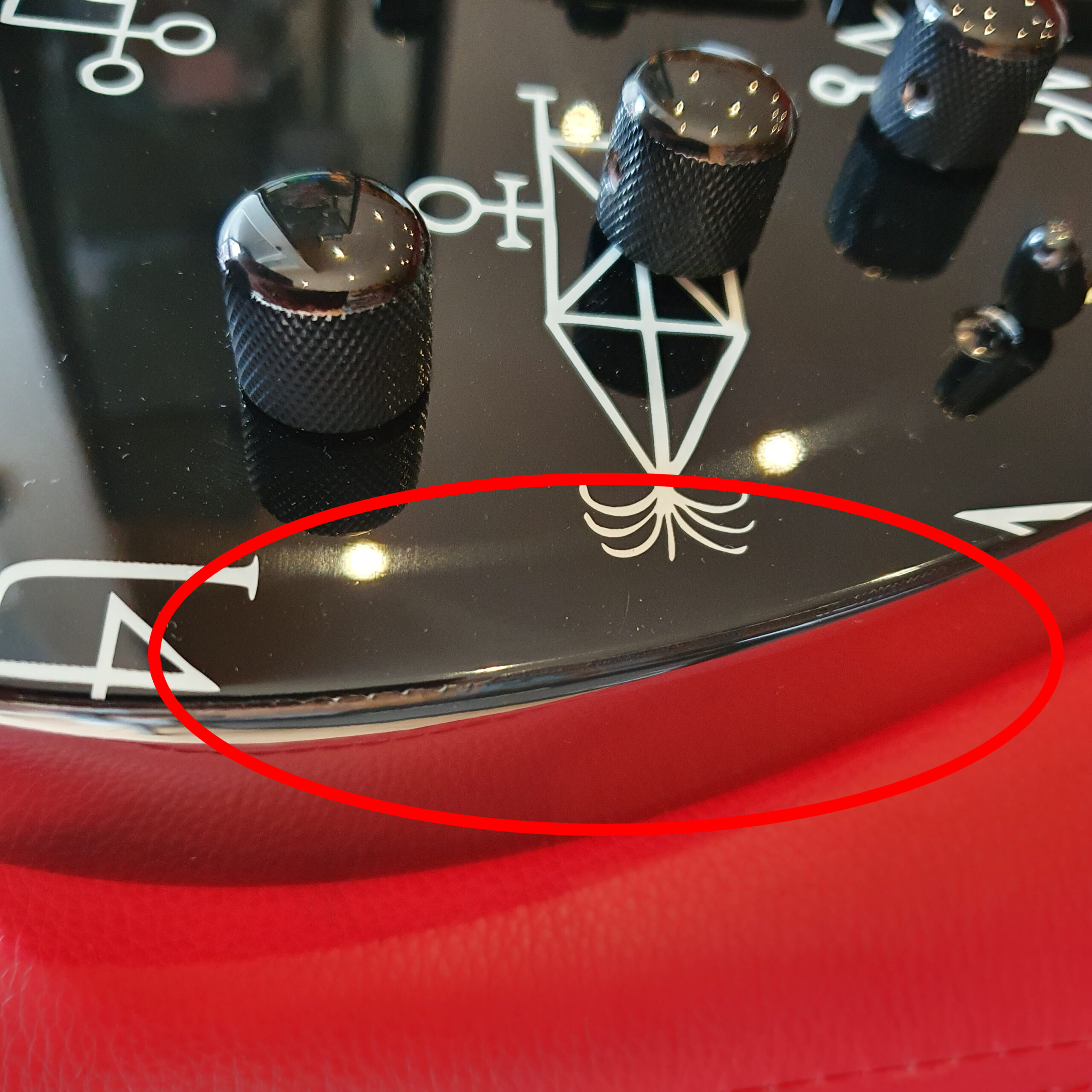 ESP Ltd KH Demonology Black w/ Graphic Incl. Tombstone Case (B stock) SN#18080294 - Image 6