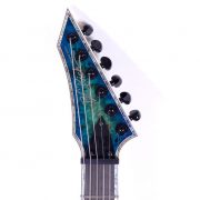 BC Rich Shredzilla Extreme Hipshot Cyan Headstock