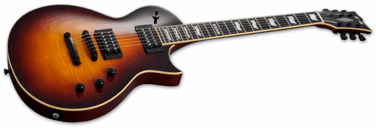 ESP E-II Eclipse Full Thickness Tobacco Sunburst Angle