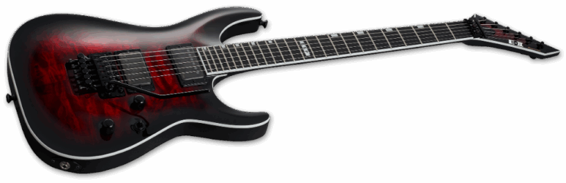 ESP E-II Horizon FR-II See Thru Black Cherry Sunburst Angle