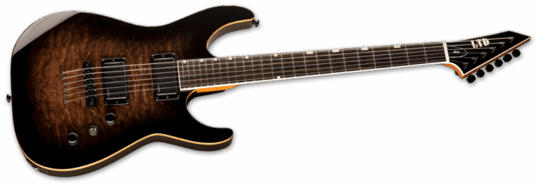 ESP Ltd JM-II Black Shadow Burst Angle