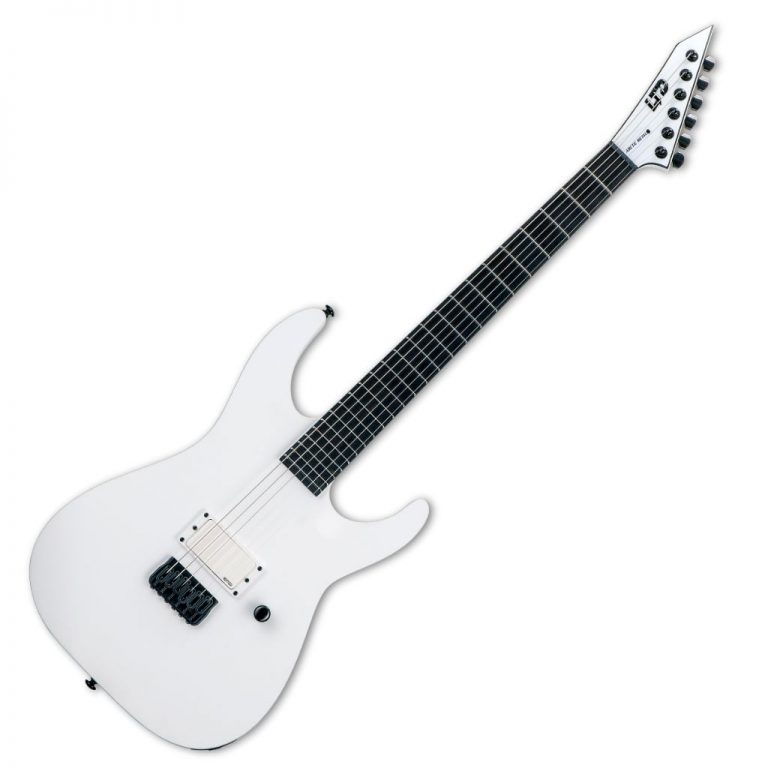 ESP Ltd M HT Arctic Metal Snow White Satin Live Louder