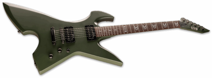 ESP Ltd Max-200 RPR Military Green Satin Angle